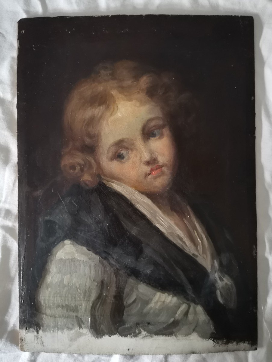 Portrait Of A Child, Painting From Greuze J B