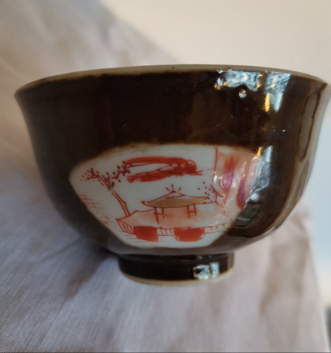 18th Century Chinese Porcelain Cup And Saucer -photo-5