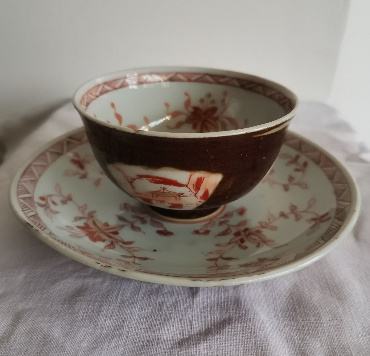 18th Century Chinese Porcelain Cup And Saucer 