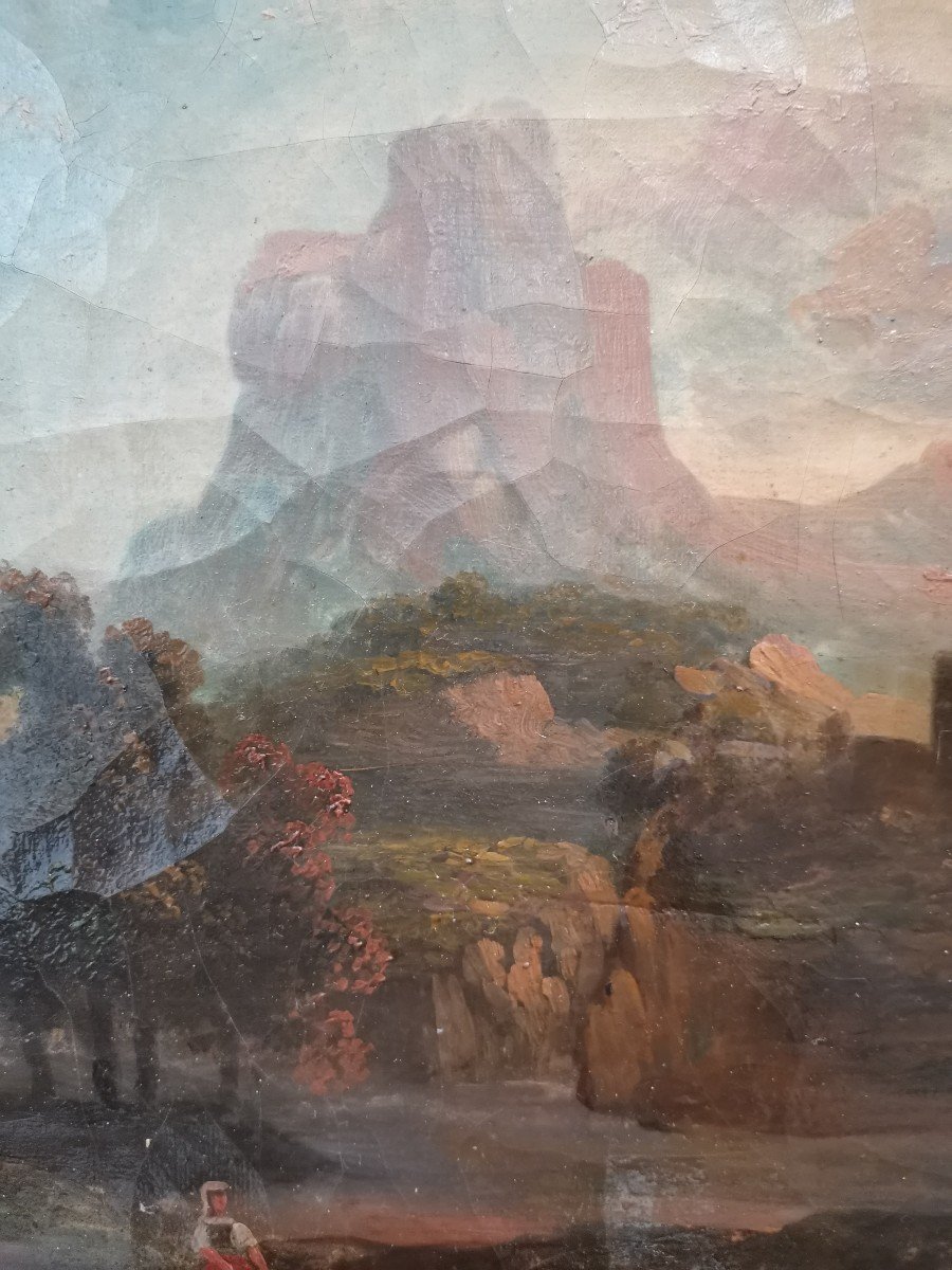 Paire De Paysages époque Romantique -photo-6