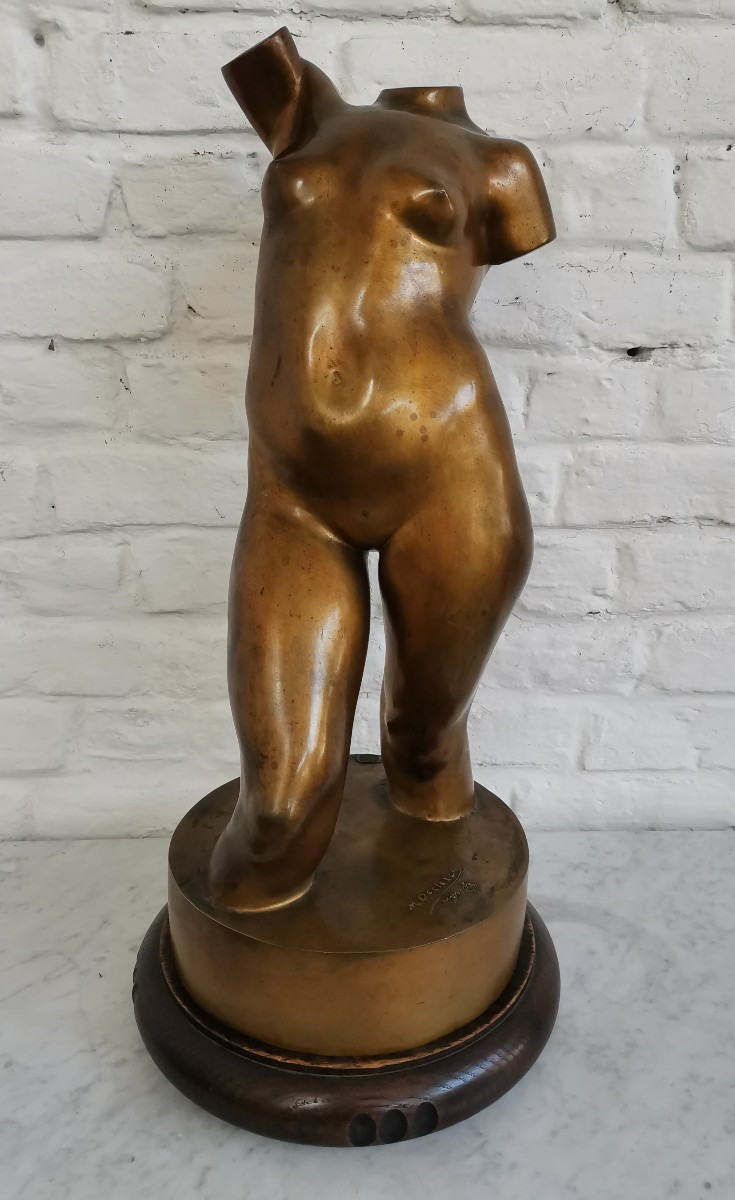 Bronze Torso Of Venus By Marcel Declerck