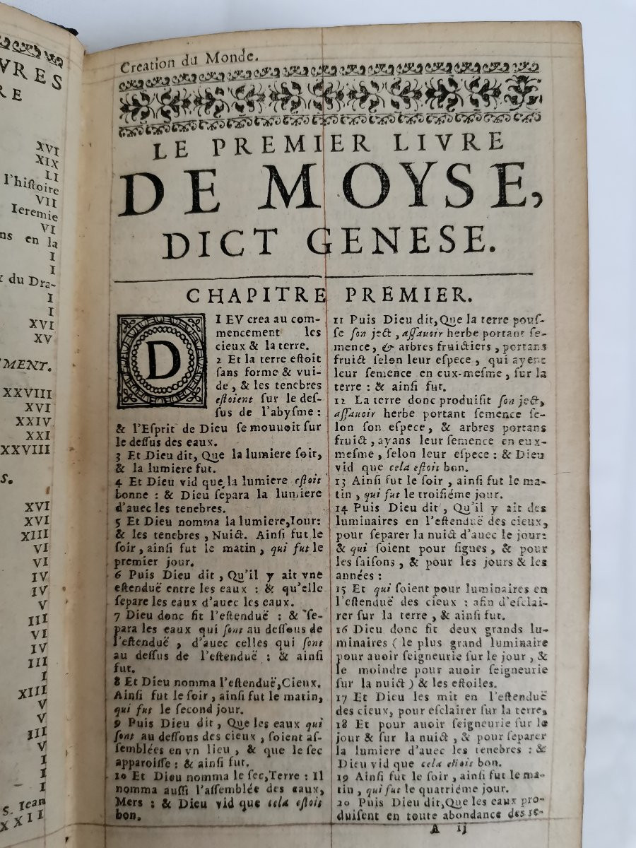 Bible de 1652 en 3 volumes -photo-1