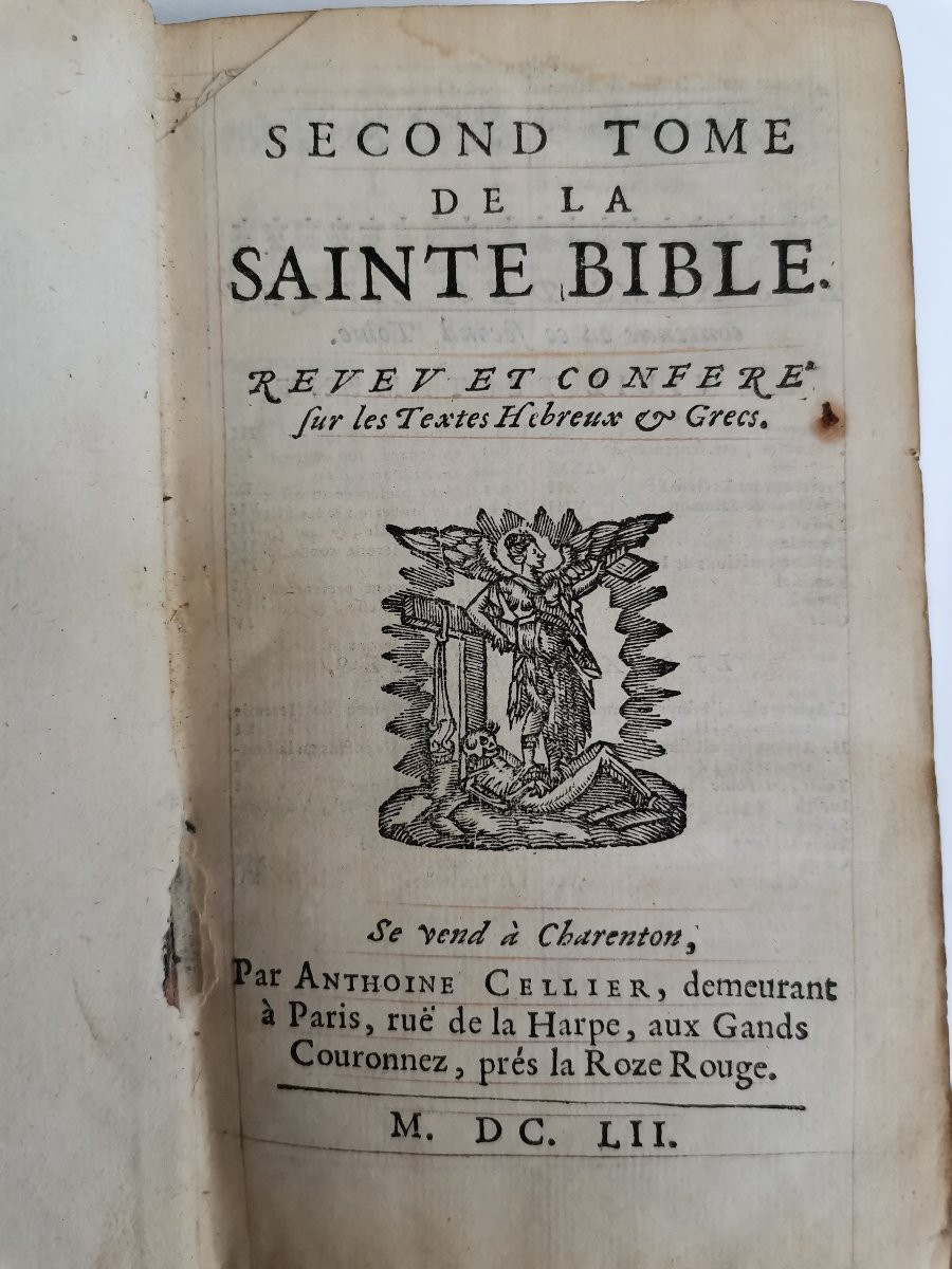 Bible de 1652 en 3 volumes -photo-4