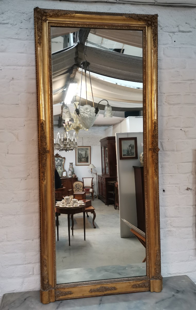 Miroir doré époque Restauration 