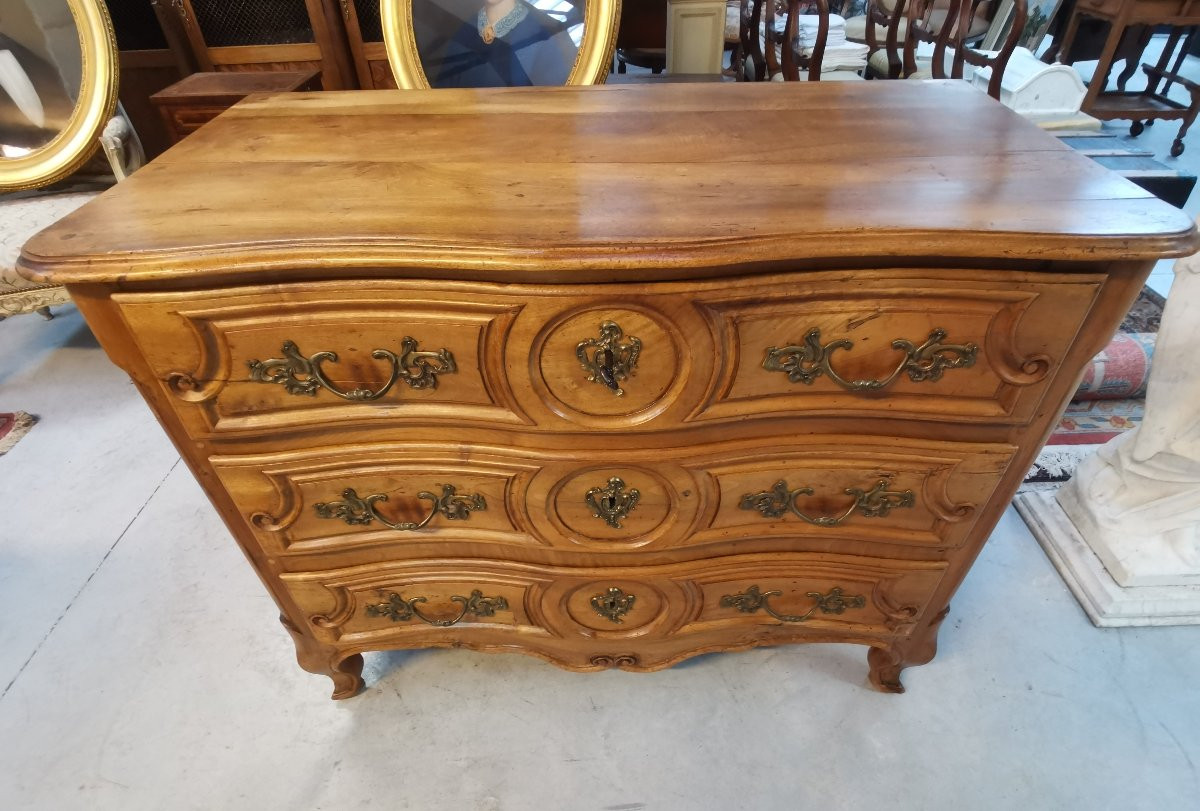Louis XV Walnut Chest Of Drawers -photo-5