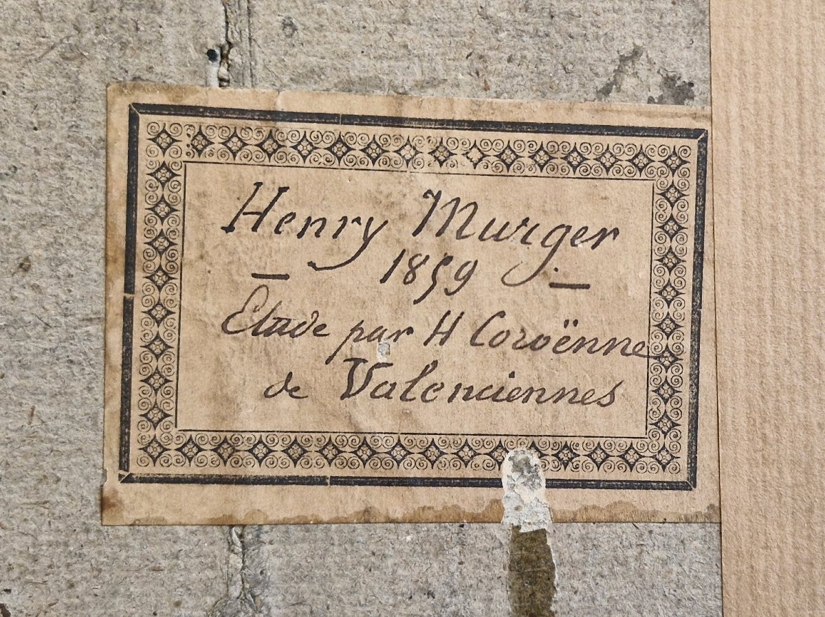 Portrait d'Henry Murger par Henri Coroënne. 1859-photo-3