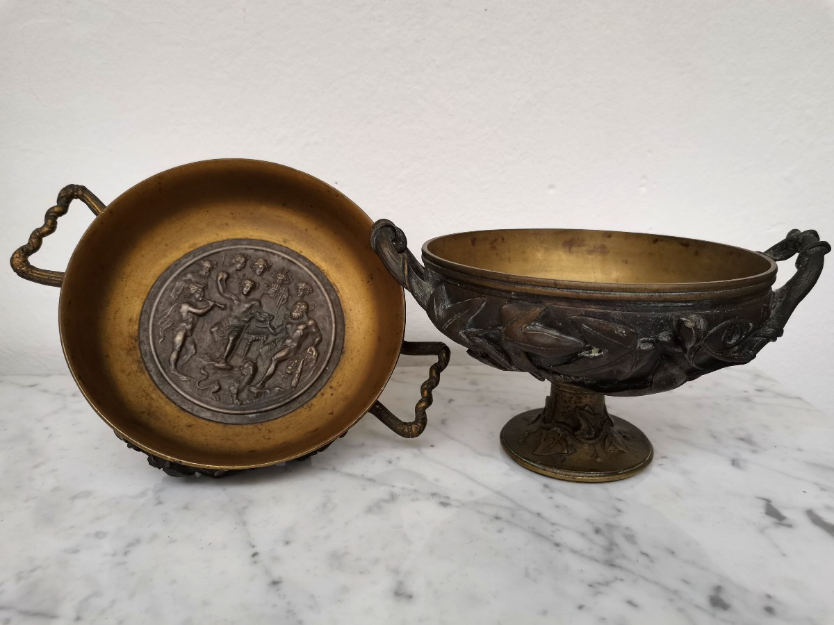 2 coupes vide poche en bronze 