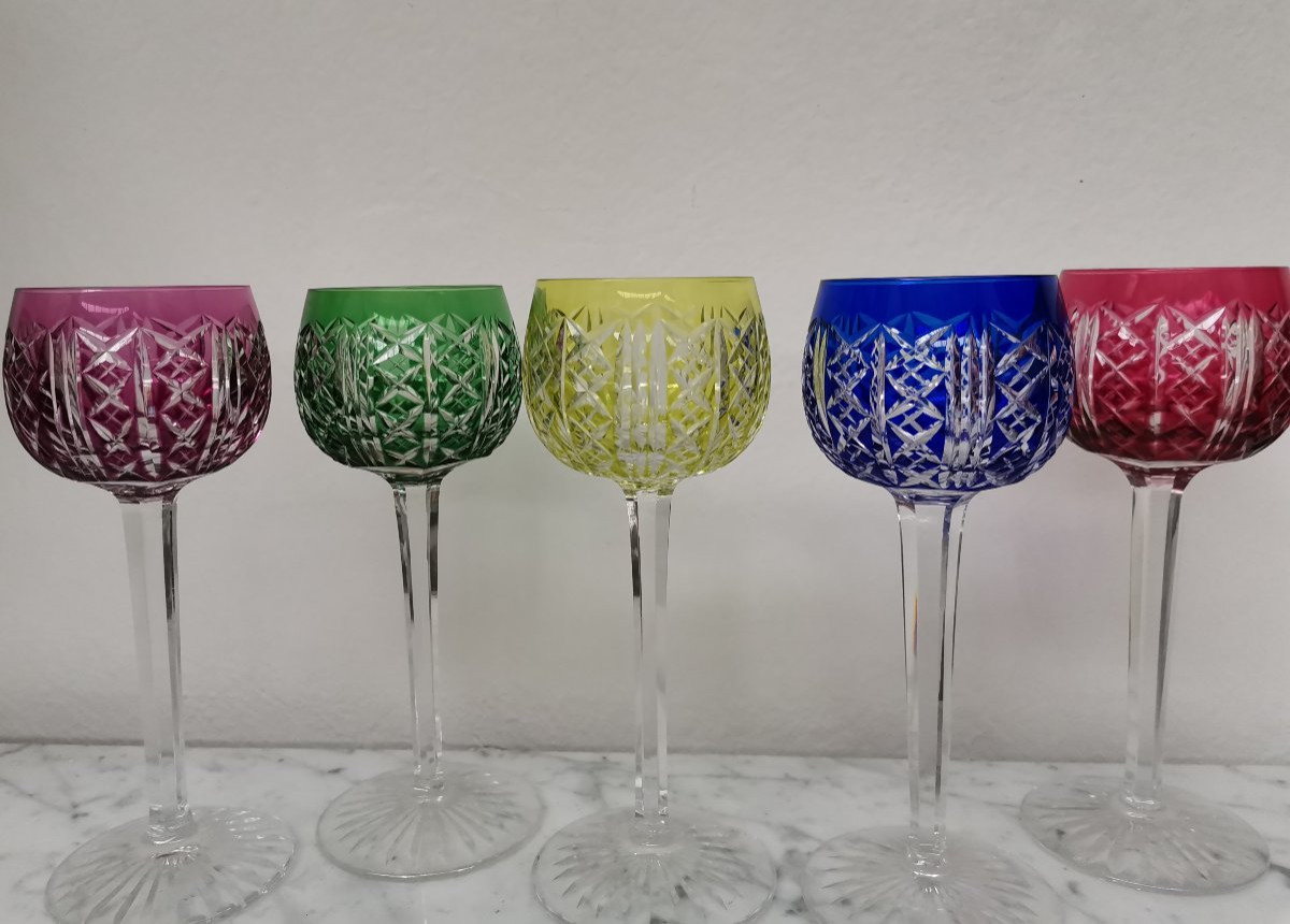 10 verres Riesling cristal de Saint Louis -photo-2