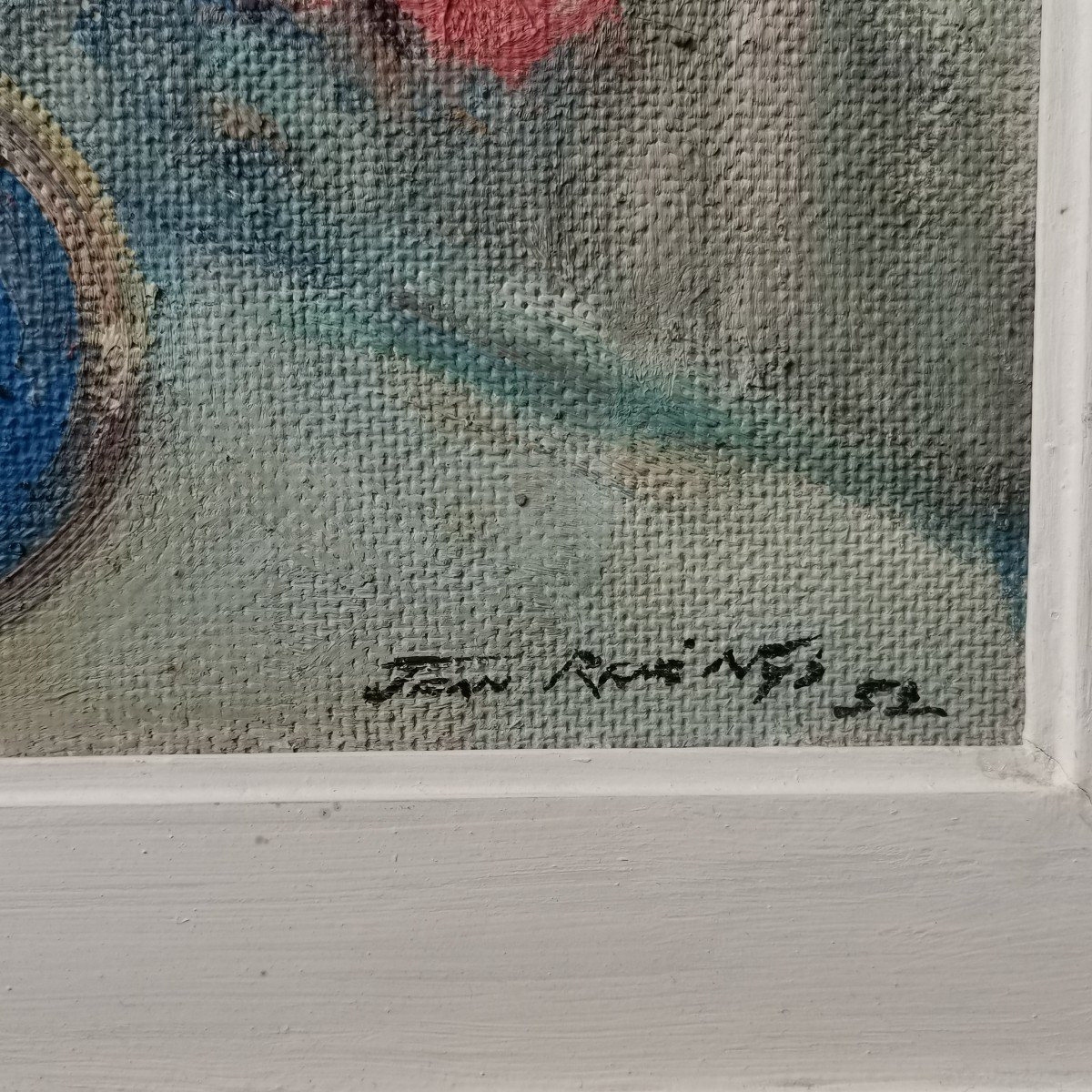 Jean René Nys. 2 Tableaux, Chat, Nature Morte. -photo-2