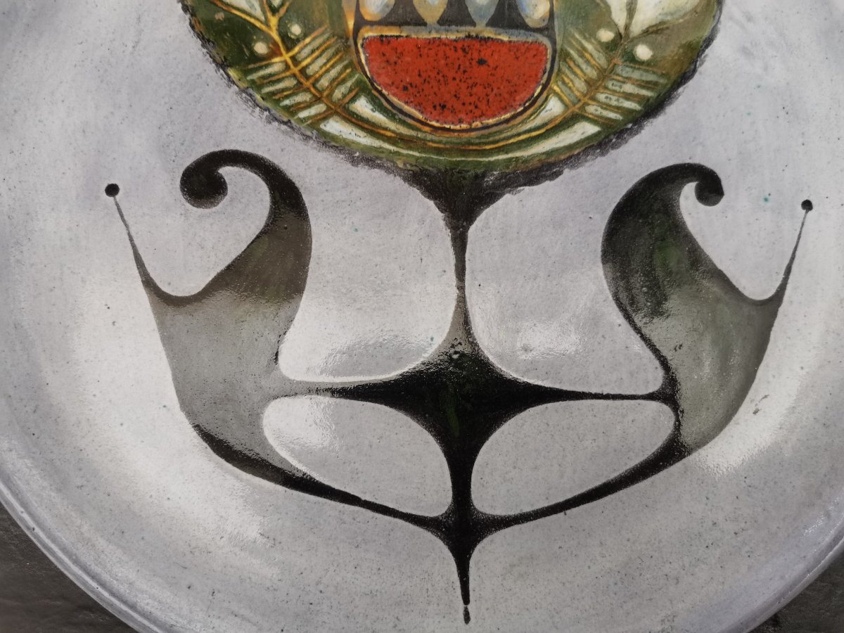 Ceramic Dish By Pierre Saint Paul. Mid-20th Century -photo-2