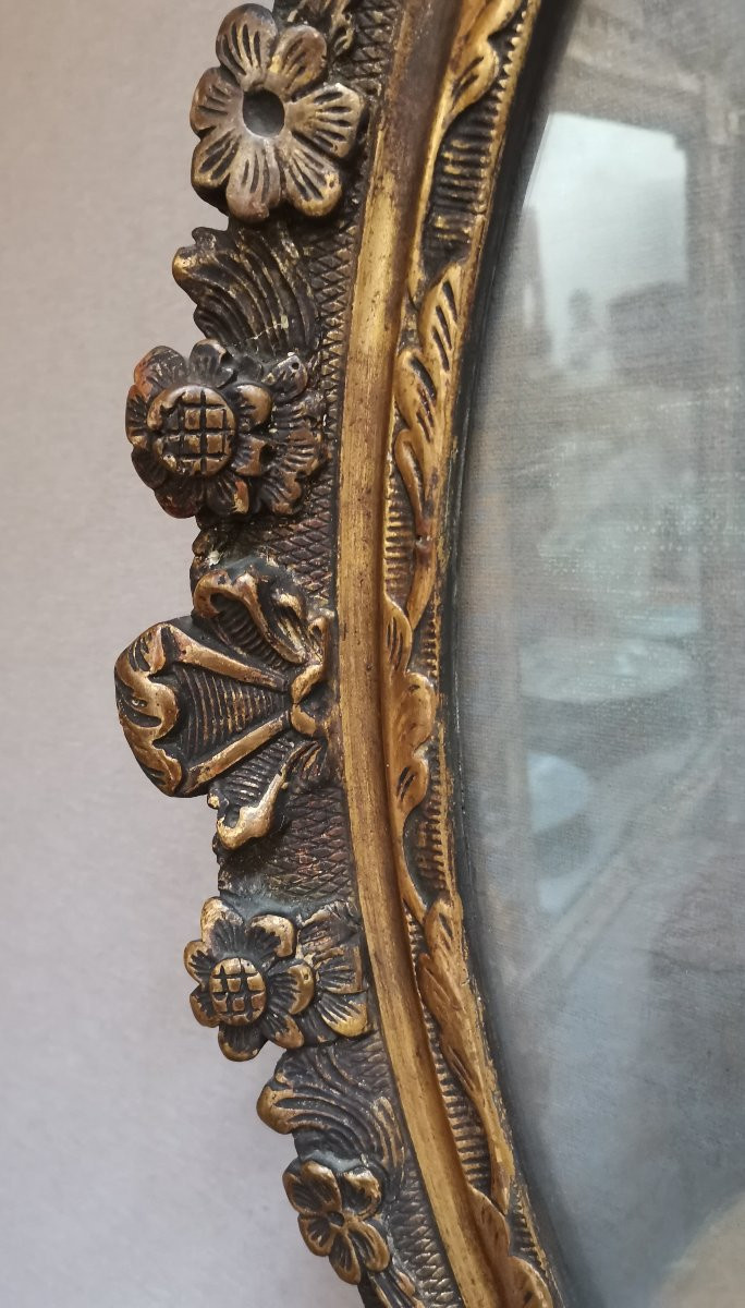 Portrait de jeune femme. Pastel Art Nouveau -photo-2