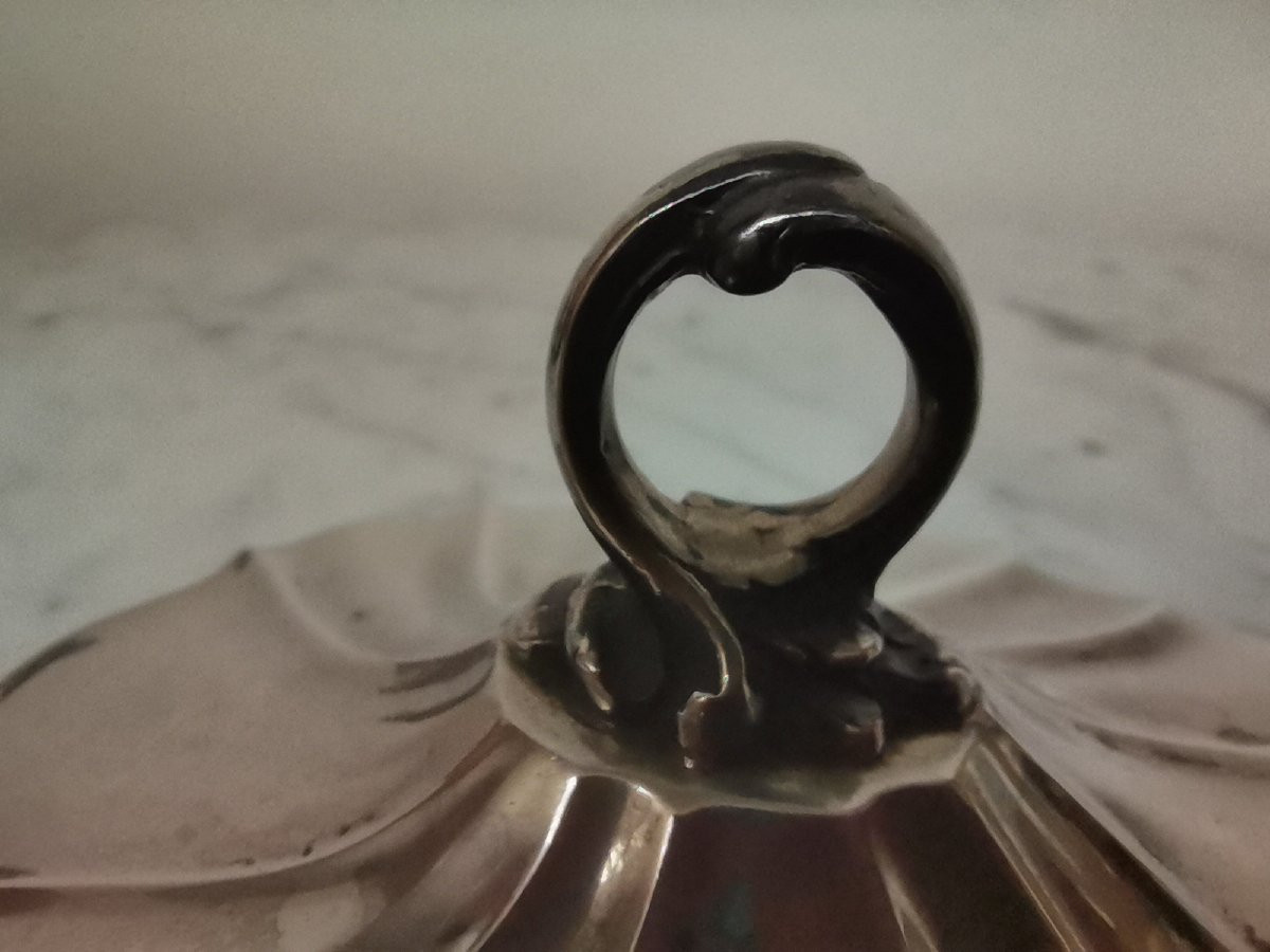 Sucrier et pot à lait en argent poinçon Minerve -photo-8