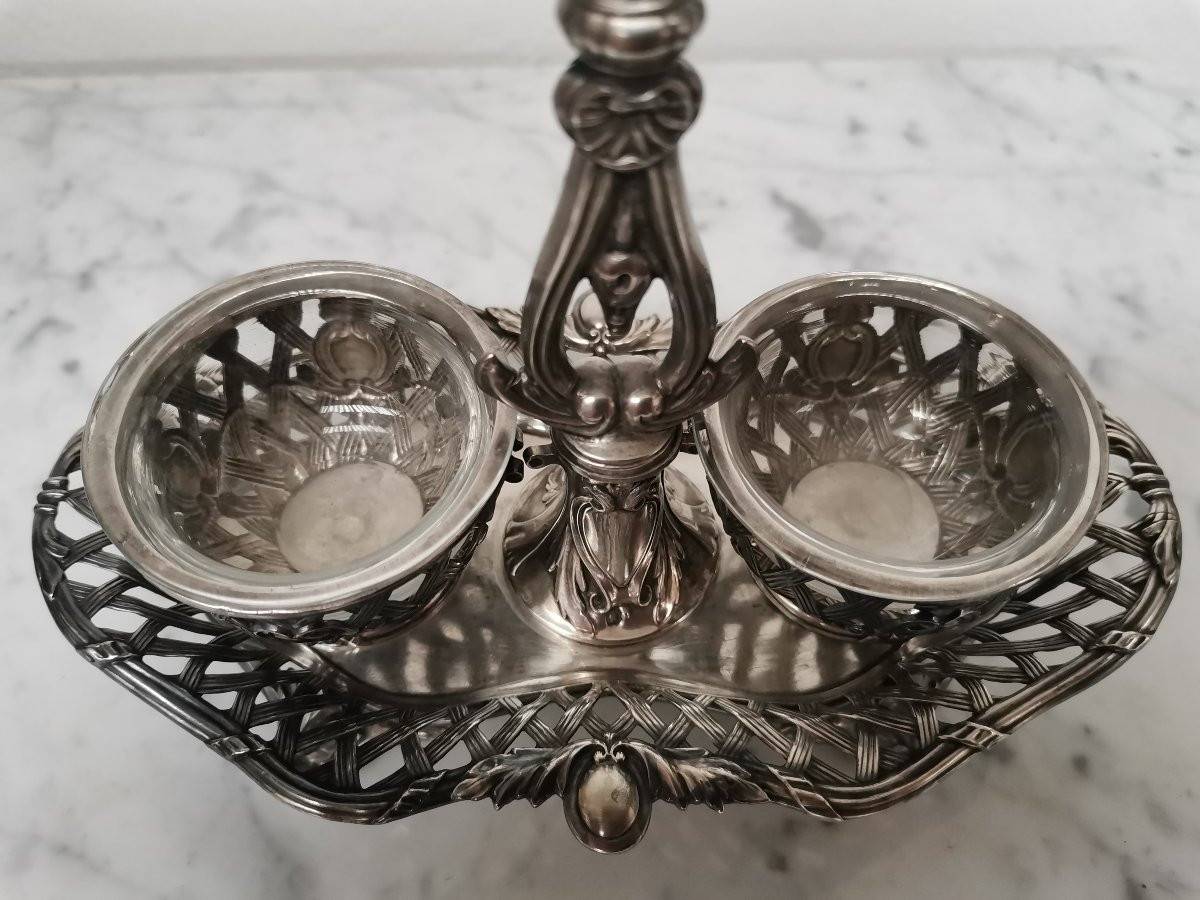 Salière Poivrière en argent -photo-3