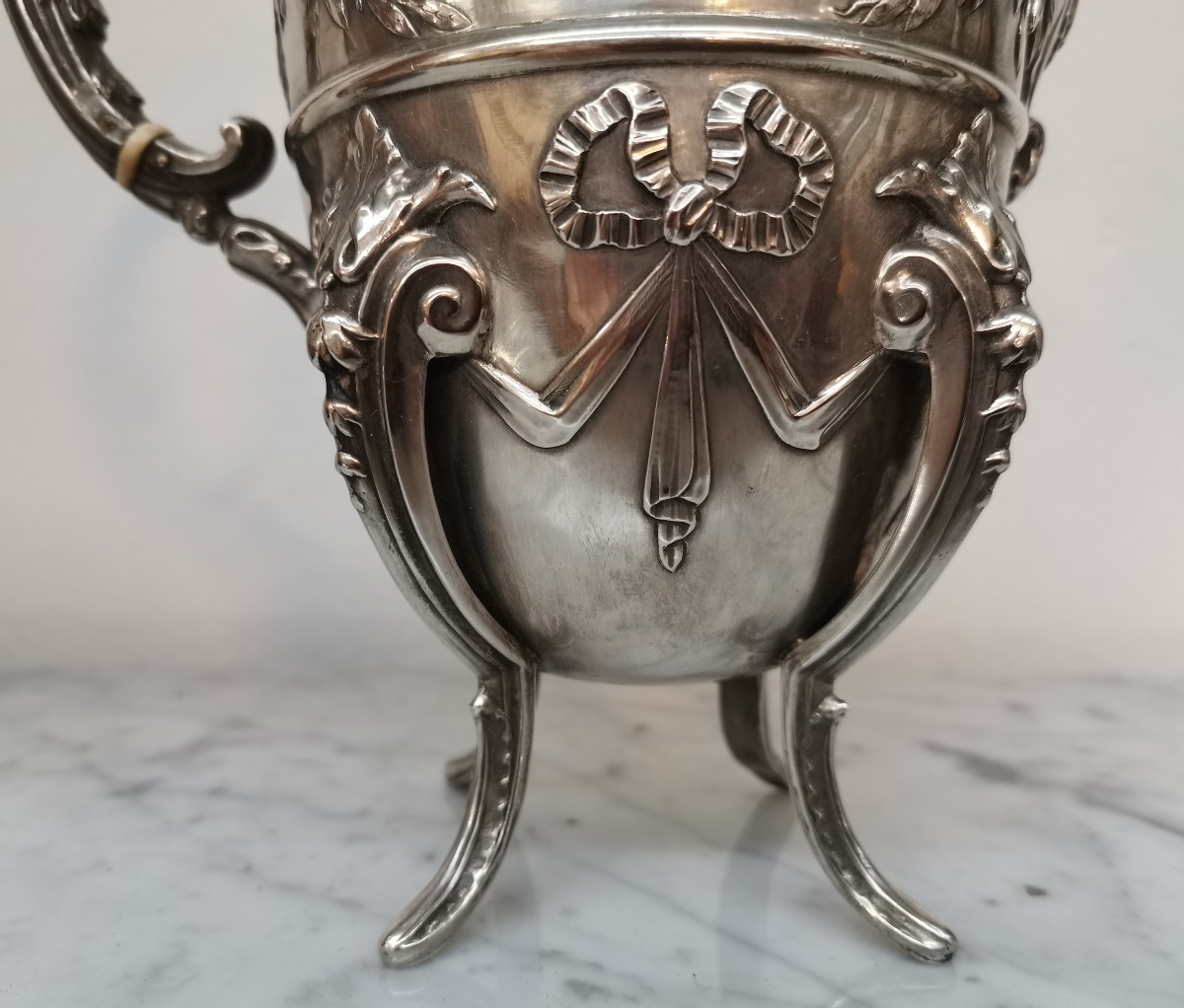 Théière en argent poinçon Minerve -photo-1