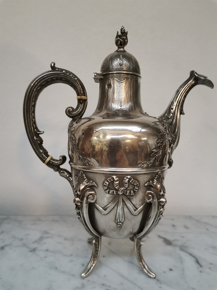 Théière en argent poinçon Minerve 