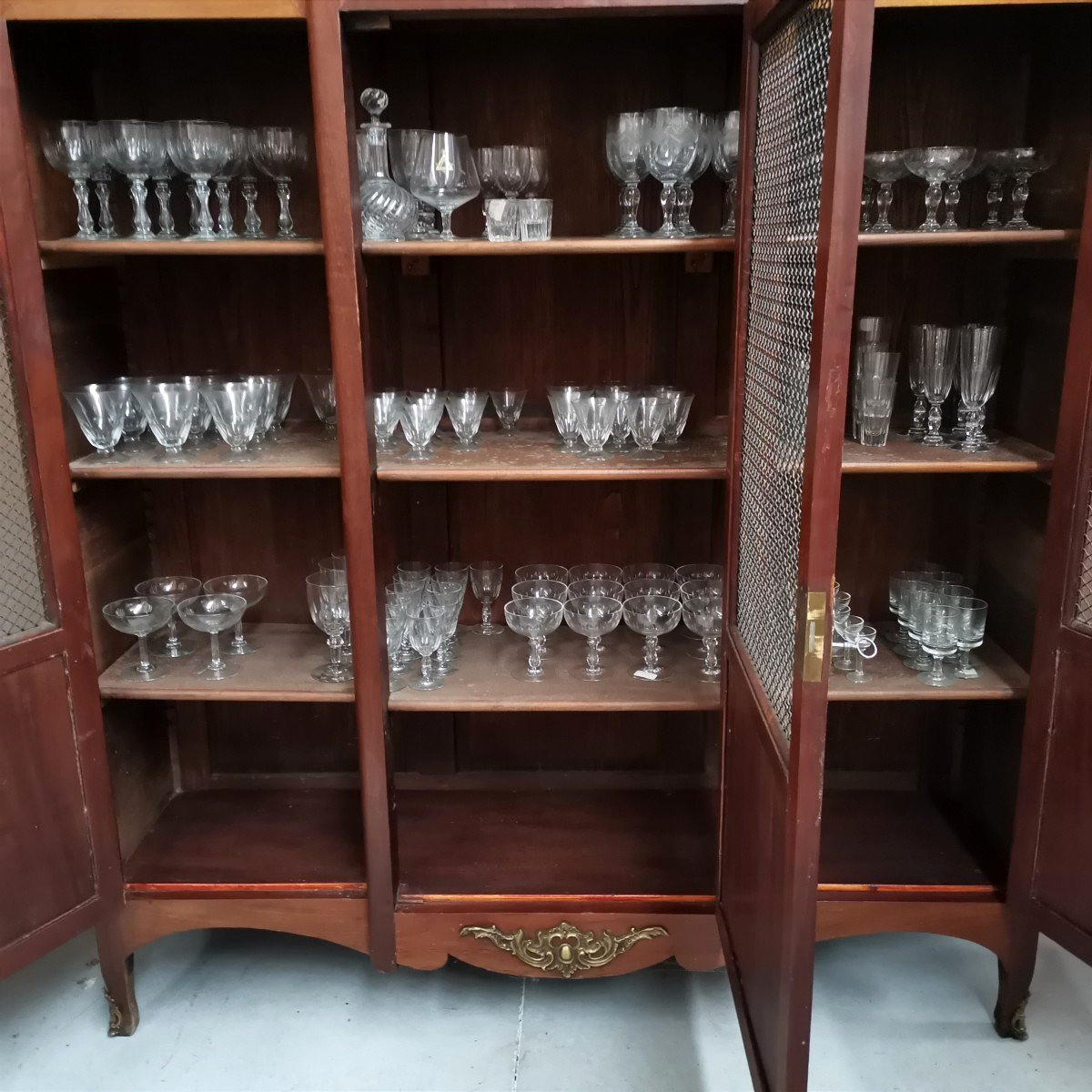  Bibliothèque  Marqueterie style Louis XVI-photo-1