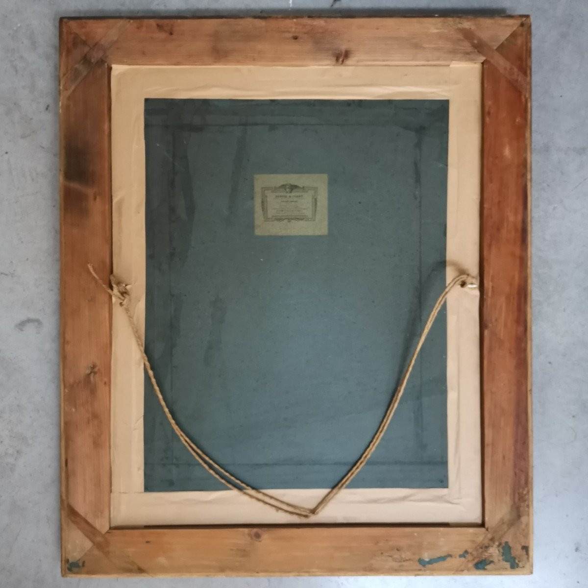 Cadre style  Louis XVI avec gravure-photo-2