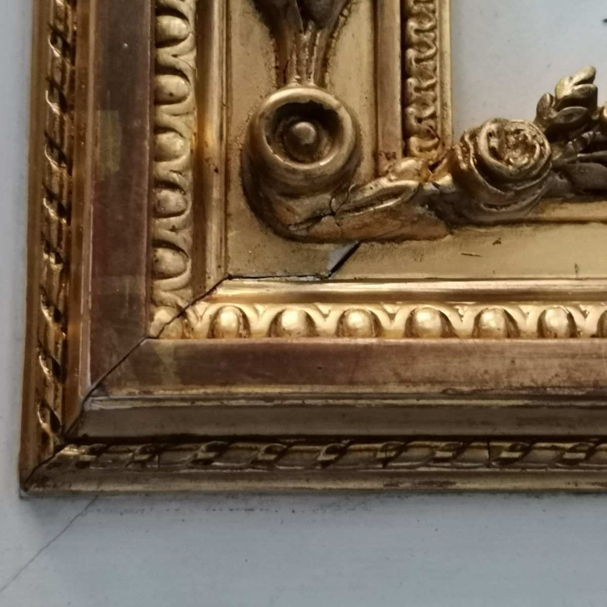 Cadre style  Louis XVI avec gravure-photo-3