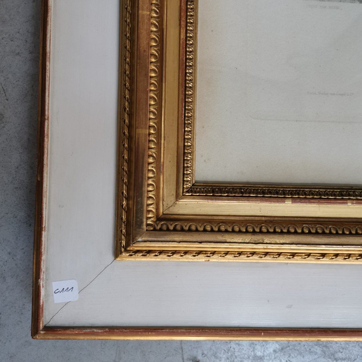 Cadre style  Louis XVI avec gravure-photo-7