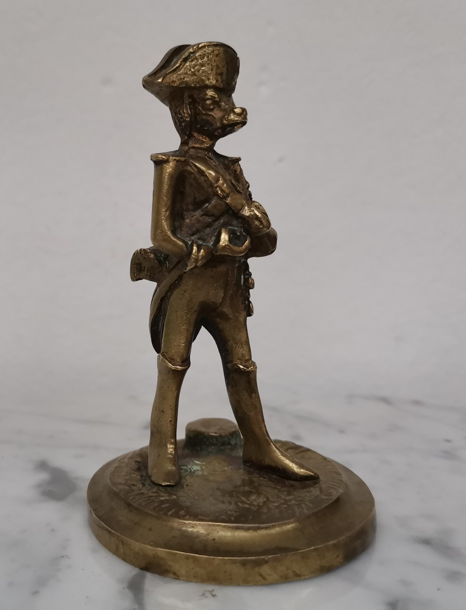 Grenadier Caricature In Bronze 