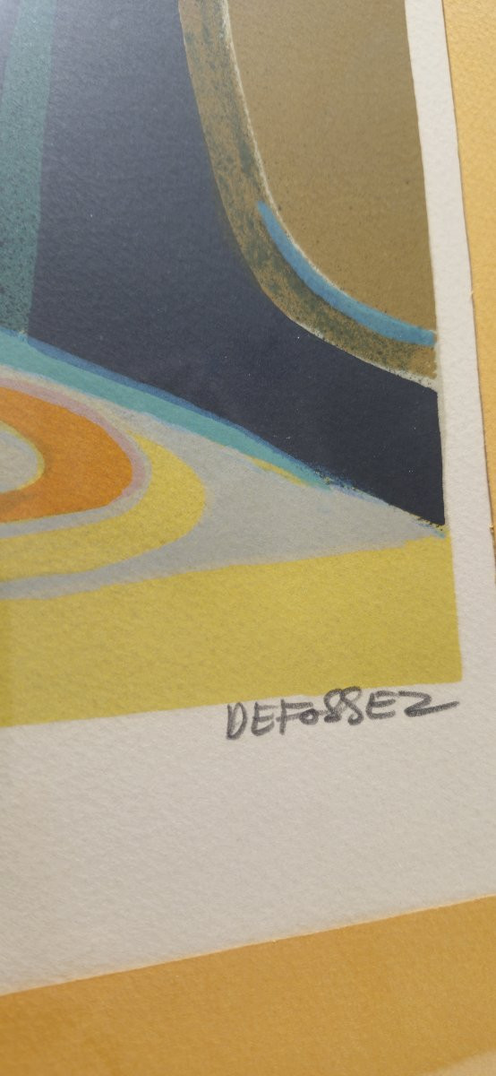 Alfred Defossez - Nature morte. Epreuve d'artiste circa 1970-photo-3