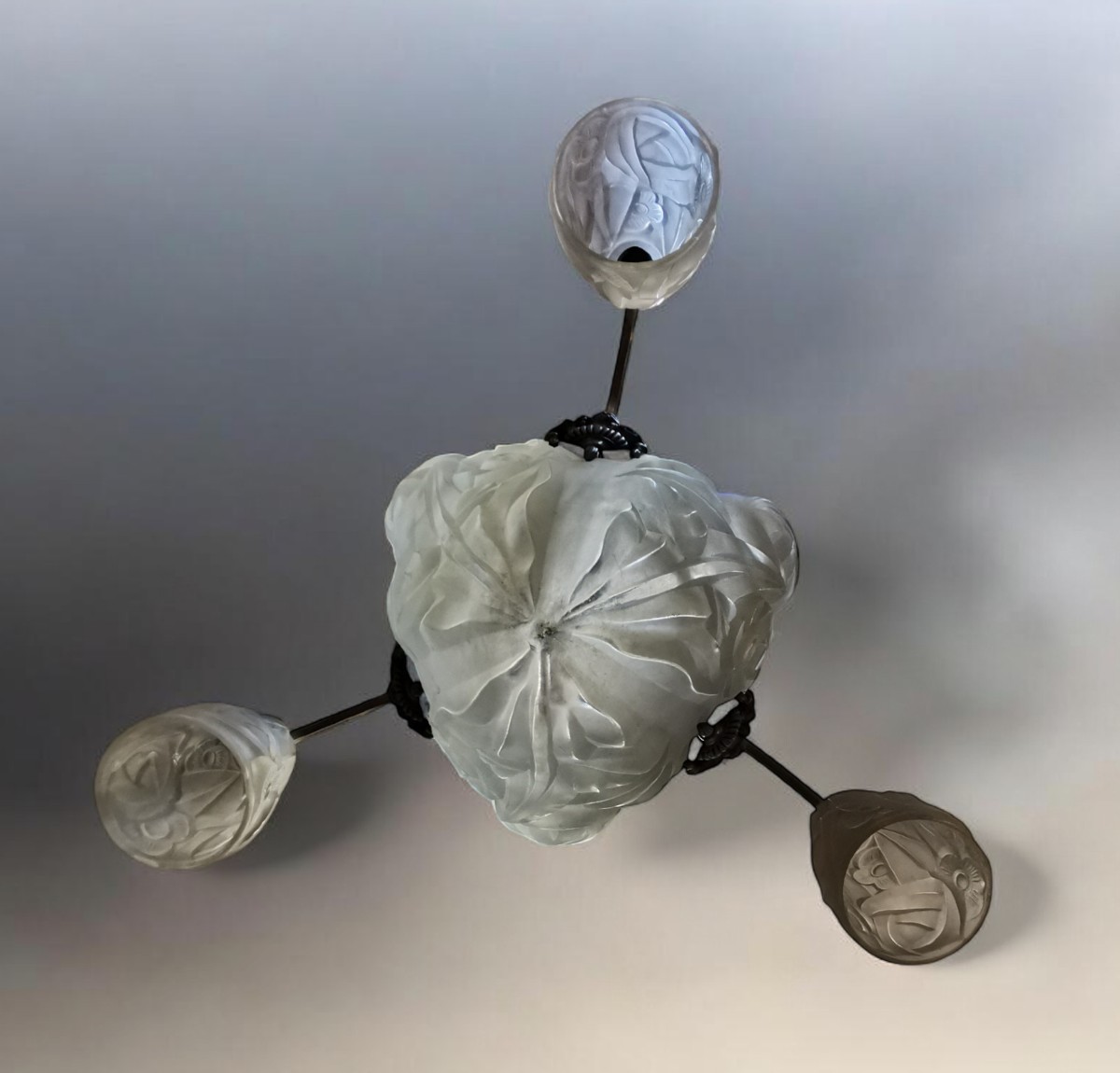 Degué Art Deco Chandelier -photo-4