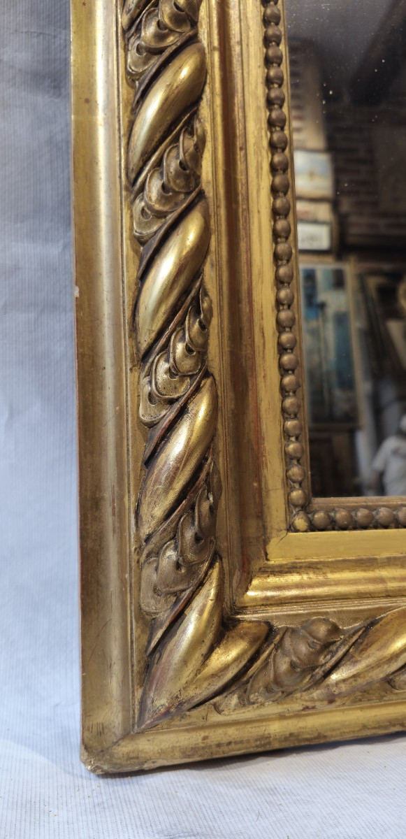 Giltwood Mirror From The Napoleon III Period-photo-2
