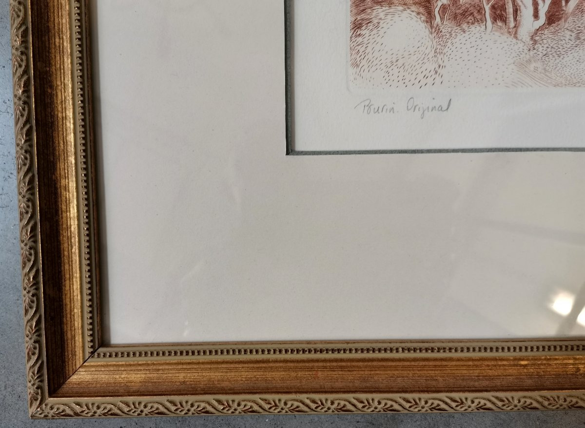 Chevaux en liberté gravure de Mohammed Ben Meftah -photo-2