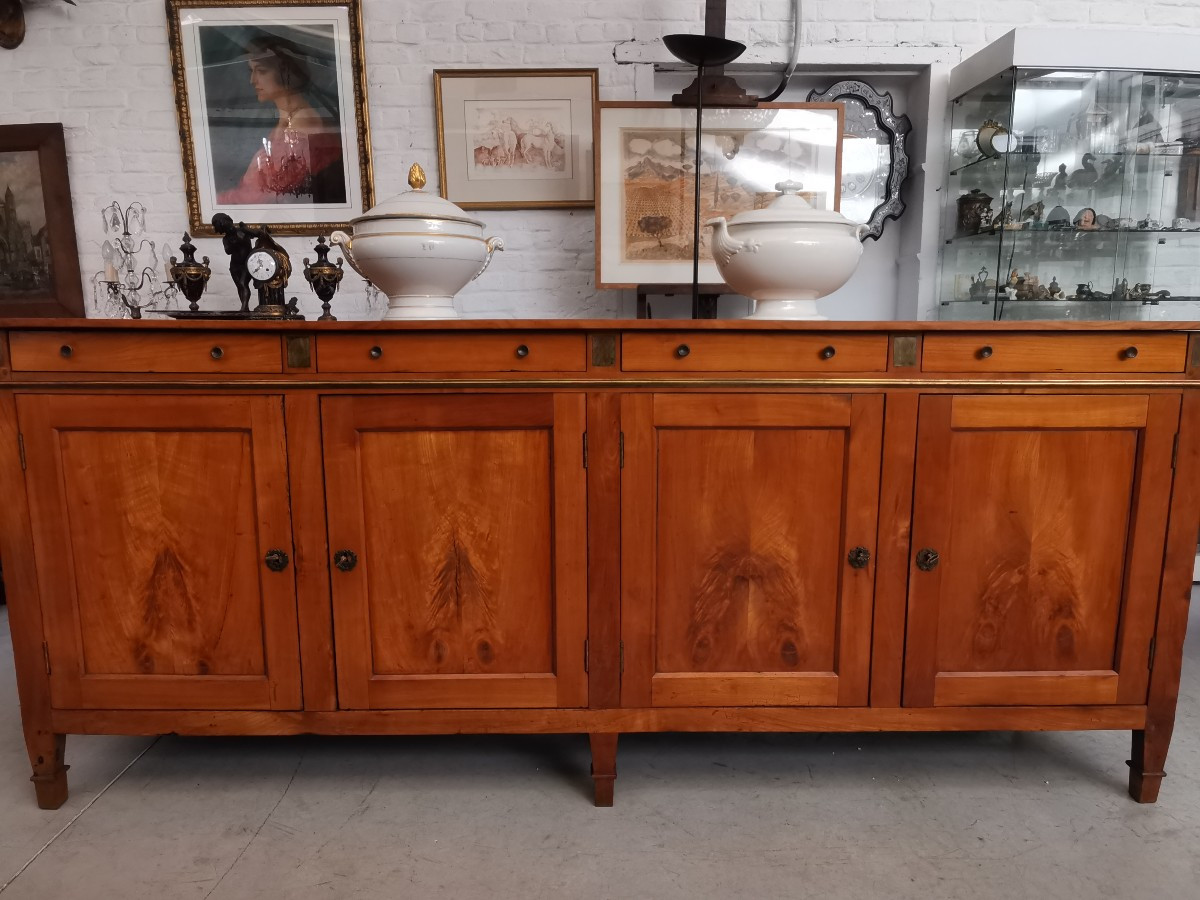 Directoire Sideboard In Cherry Wood-photo-5