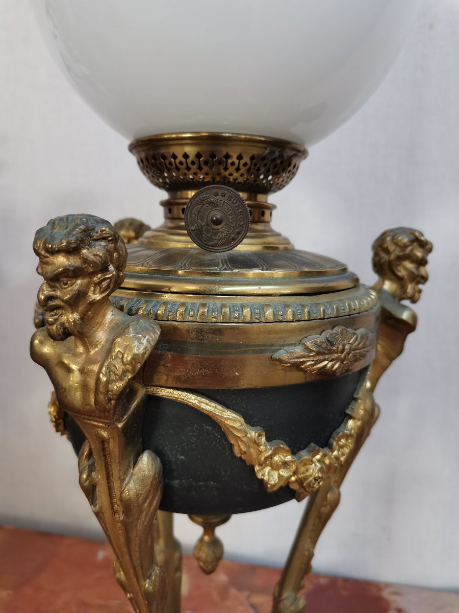 Bronze Oil Lamp. Electrification Option-photo-4