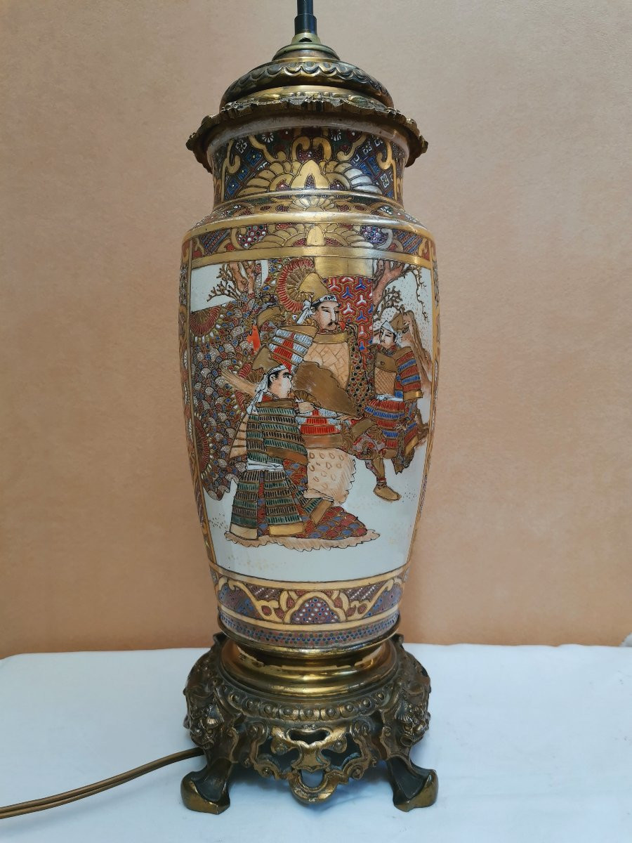 Lampe en porcelaine Satsuma -photo-2