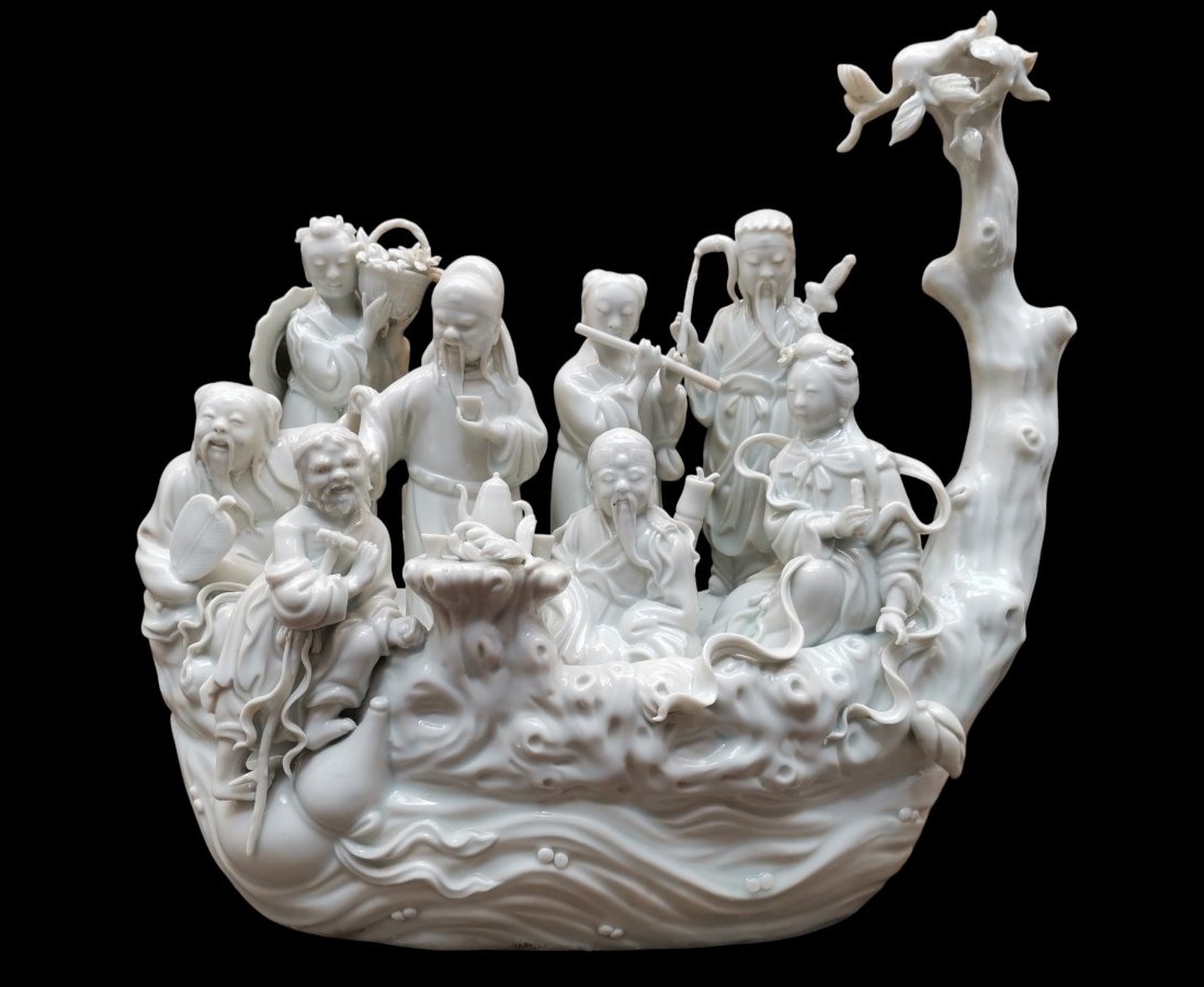 Les 8 Immortels Porcelaine de Chine 