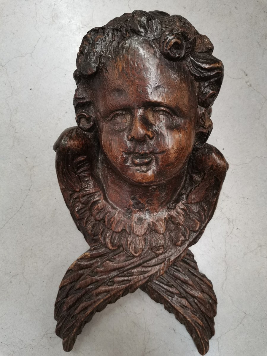 Pair Of 18th-century Angel Heads -photo-3