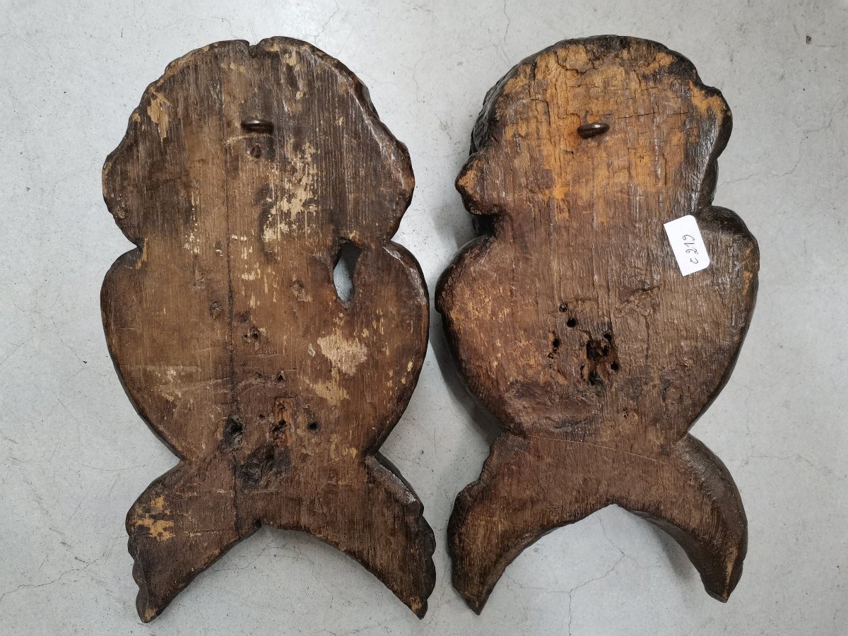 Pair Of 18th-century Angel Heads -photo-4
