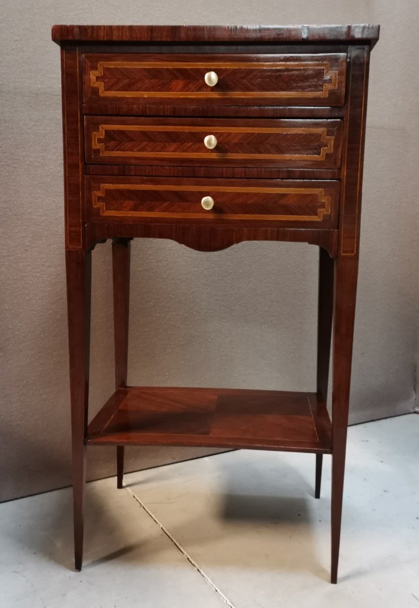 Louis XVI Marquetry Nightstand