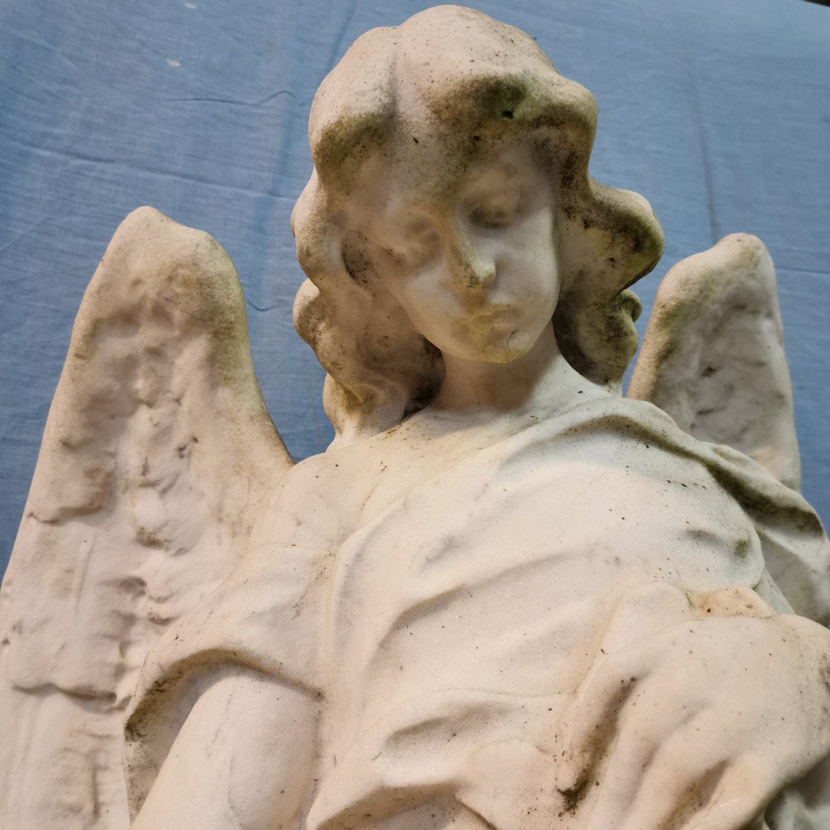 2 Carrara Marble Angels-photo-2