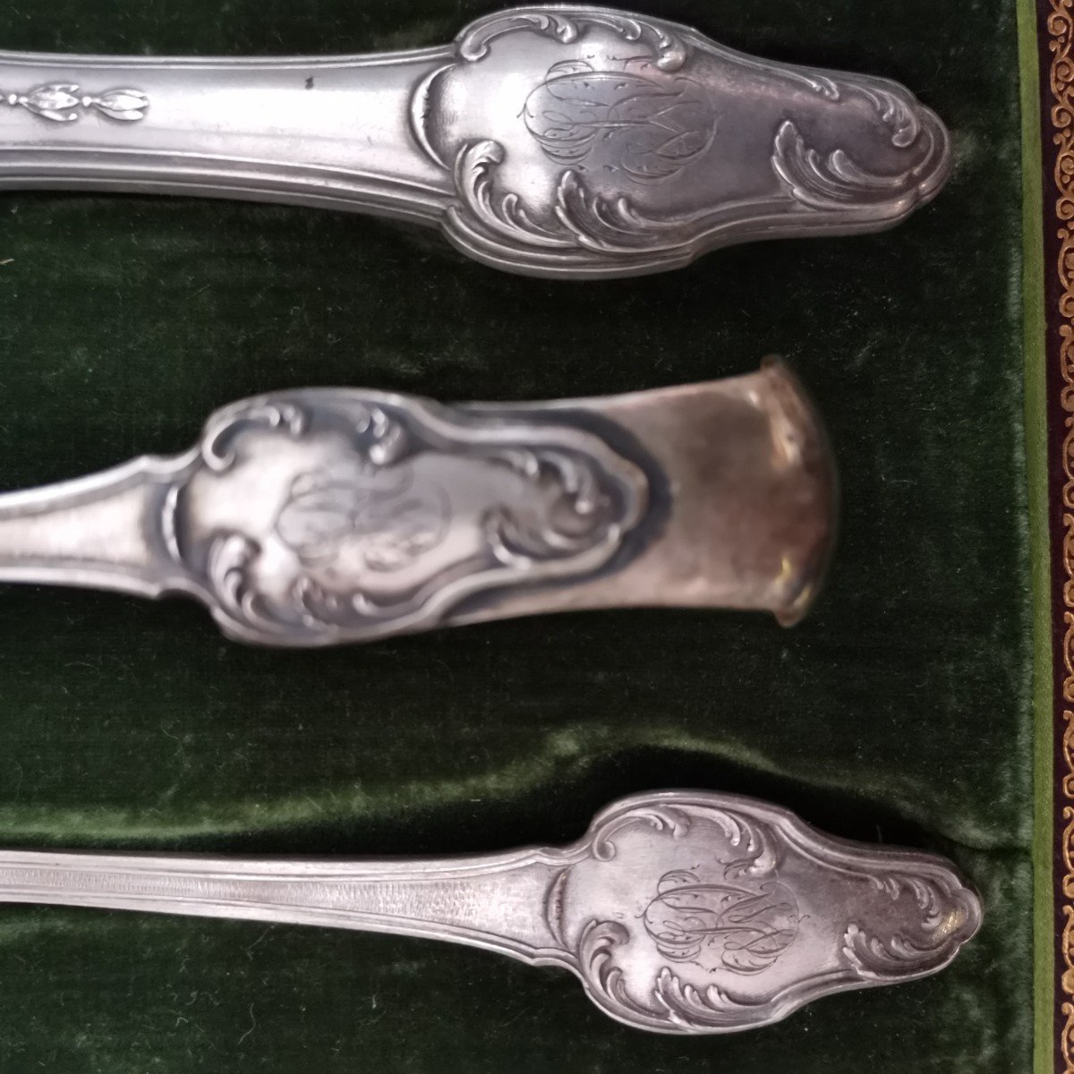 Silver And Vermeil Pastry Service-photo-1