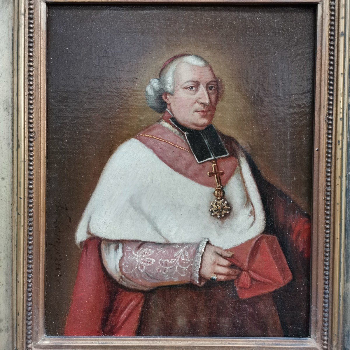 Portrait d' Ecclésiastique, 19ème S. -photo-2