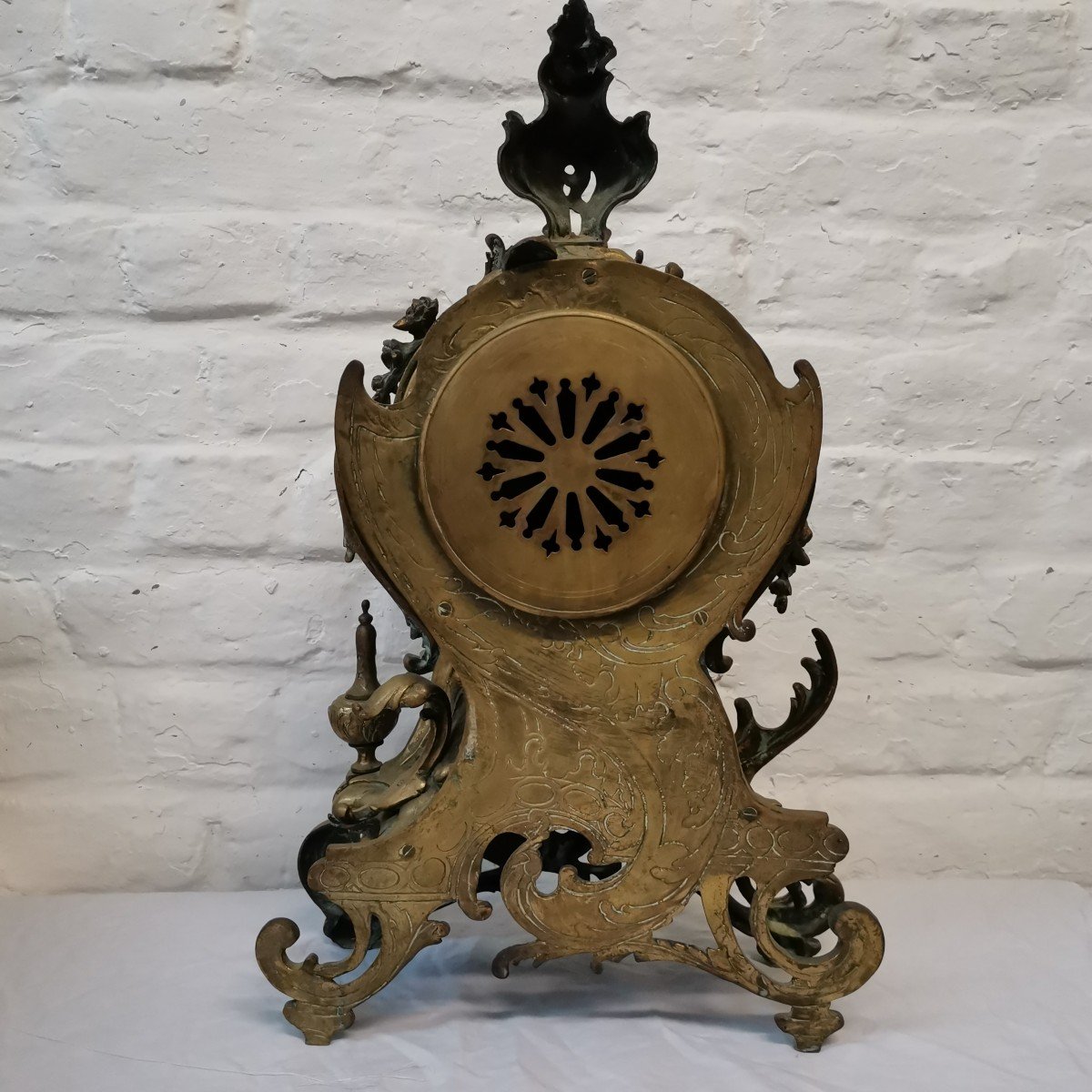 Pendule Art Nouveau En Bronze -photo-2
