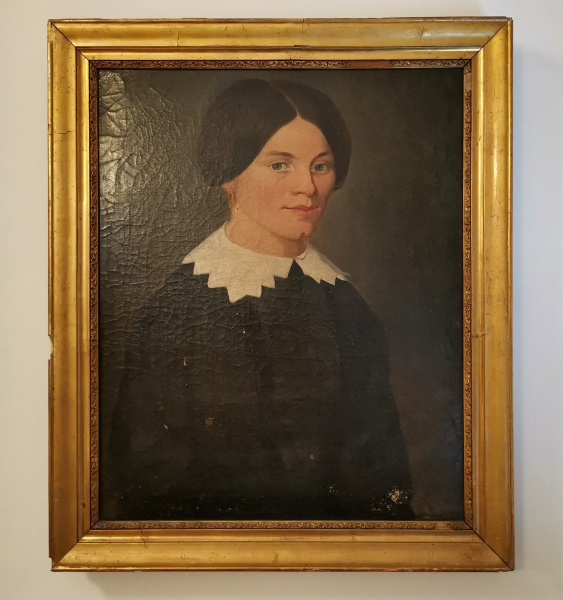 Portrait De Femme époque Romantique 