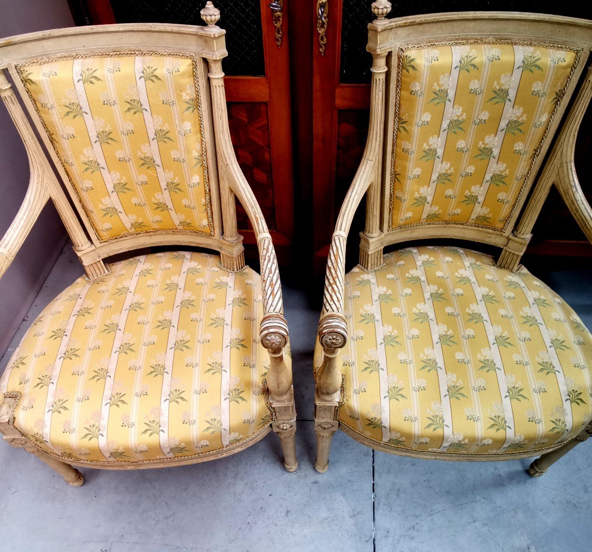 Pair Of Directoire Armchairs-photo-2