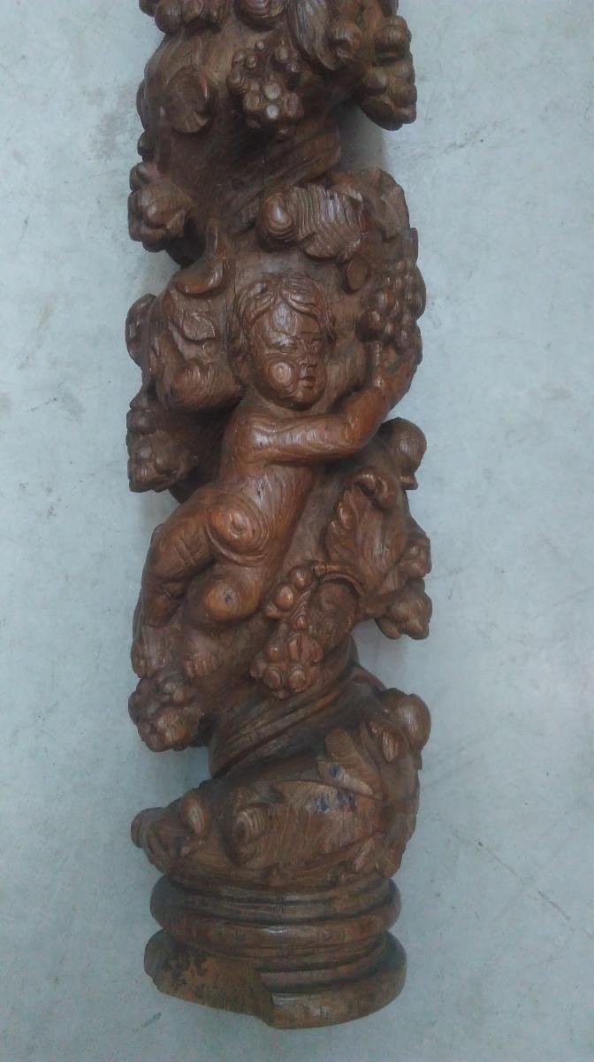 Pair Of Baroque Torso Columns-photo-2