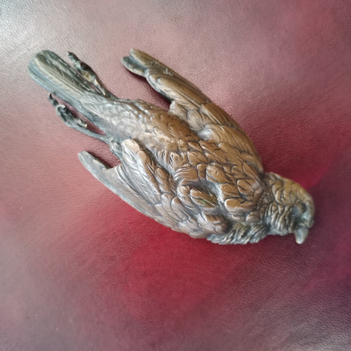 Bronze Paperweight Bird-photo-3