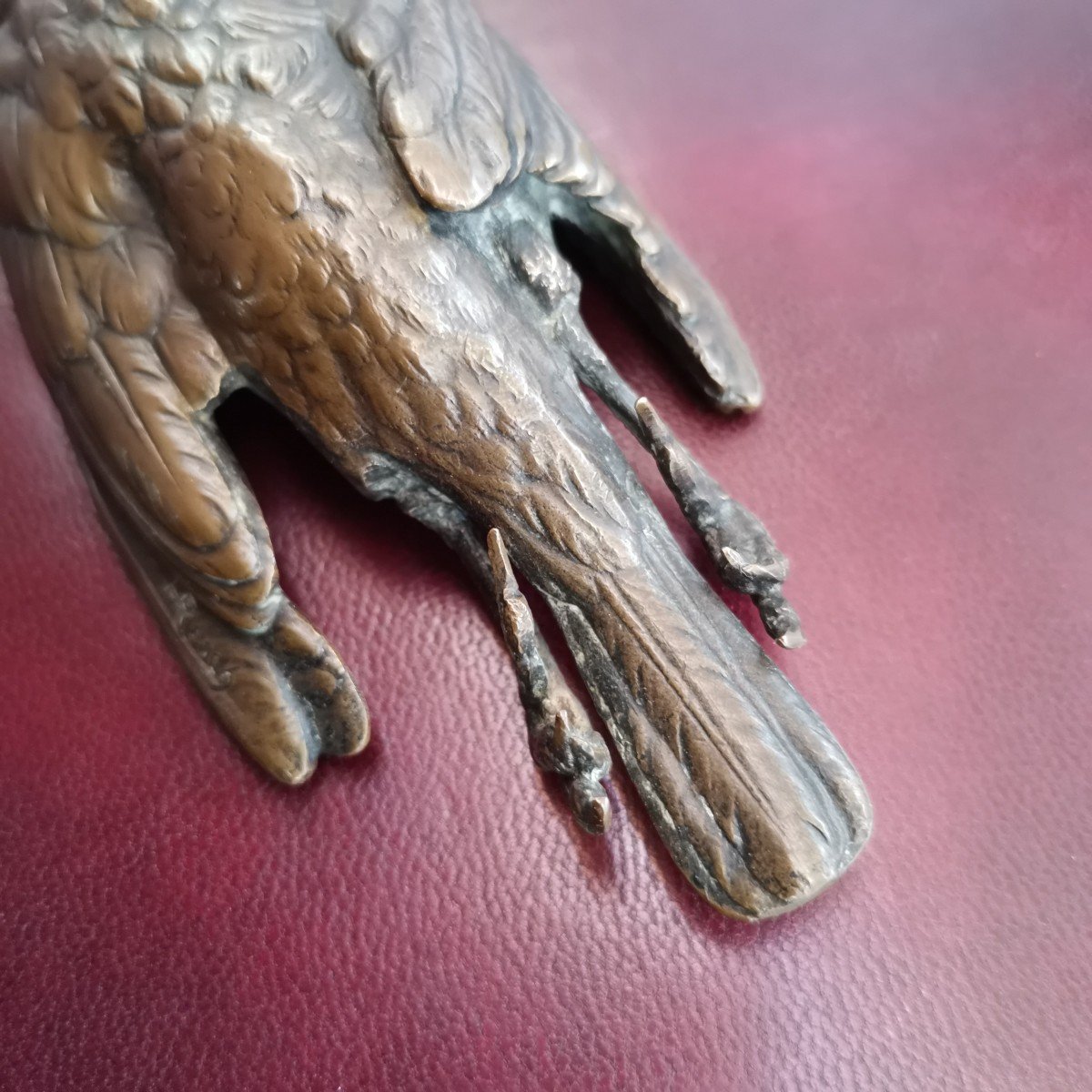 Bronze Paperweight Bird-photo-4