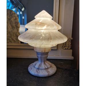 Lampe Art Déco En Verre Multicouche 