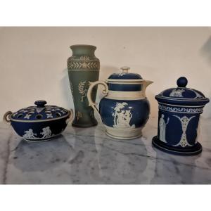 4 Pièces Porcelaine Wedgwood 