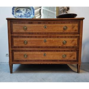 Directoire Period Chest Of Drawers In Fruit Wood