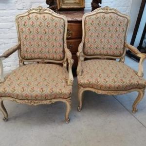 Pair Of Large Louis XV Armchairs
