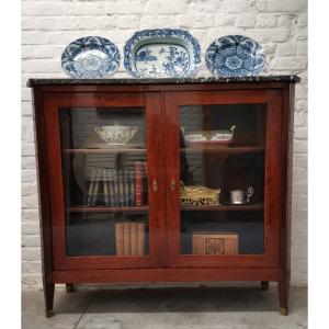 Directoire Period Display Case In Mahogany 