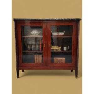 Vitrine bibliothèque époque Directoire En Acajou 